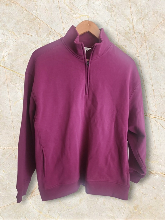 Athleta Tops - Athleta Zip-Up Sweater - Plum Size Medium